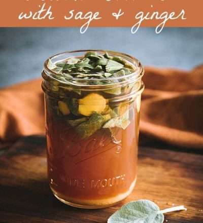 Herbal Oxymel Recipe with Sage and Ginger