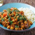 Recipe: Chickpeas, plenty of spices, and herb oil go into this vegetarian tagine
